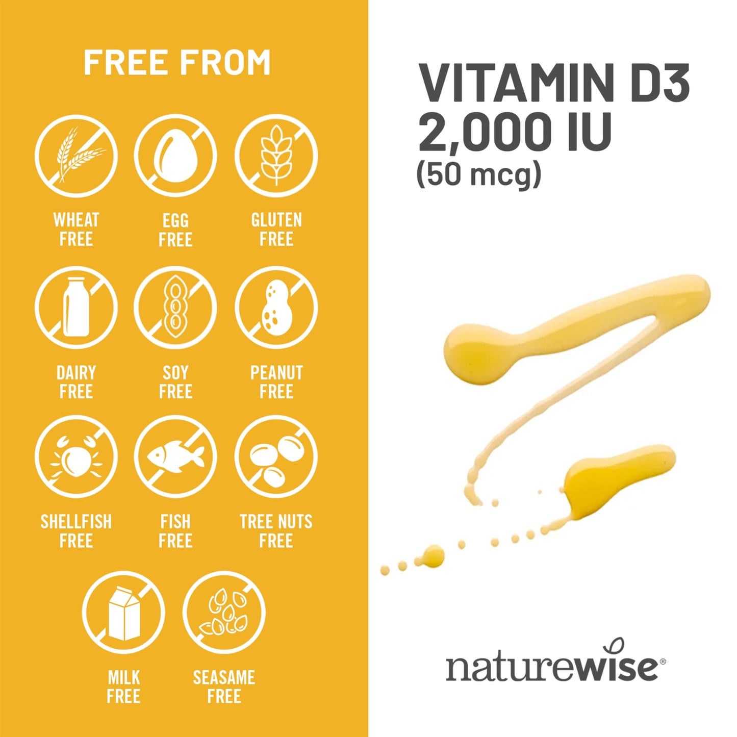 NatureWise Vitamin D3 2000iu (50 mcg) 1-Year Supply for Immune Support, Healthy Muscle Function, and Bone Health - Non-GMO, Gluten Free in Organic Extra Virgin Olive Oil, (Mini Softgel), 360 Count