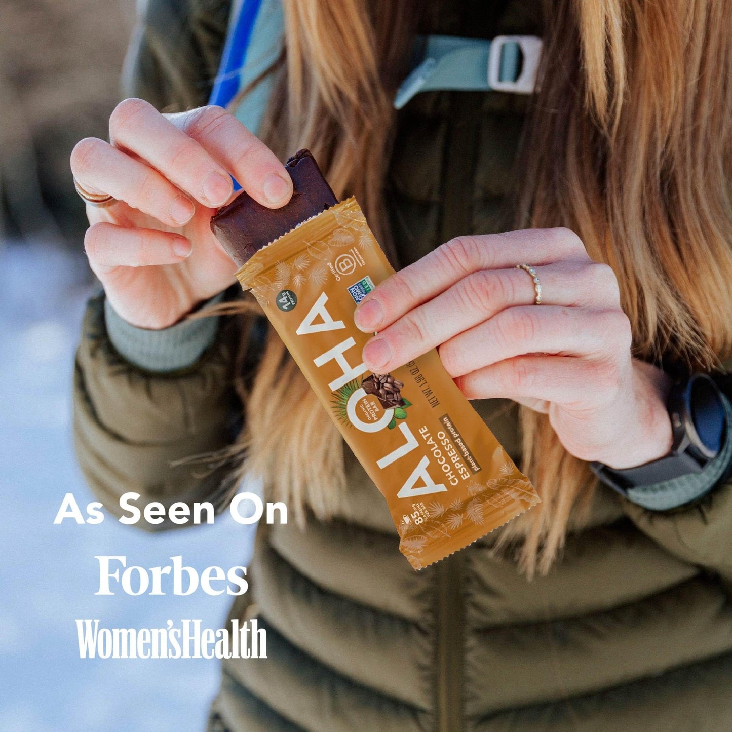 ALOHA Organic Plant Based Protein Bars - Chocolate Espresso (85mg Caffeine) - 12 Bars, Vegan, Low Sugar, Gluten - Free, Paleo, Low Carb, Non - GMO, No Stevia, No Erythritol - Fresh Hearth