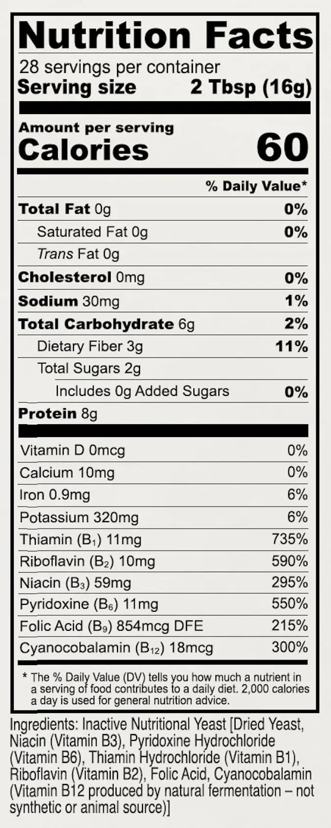 Anthony's Premium Nutritional Yeast Flakes, 1 lb, Fortified, Gluten Free, Non GMO, Vegan - Fresh Hearth