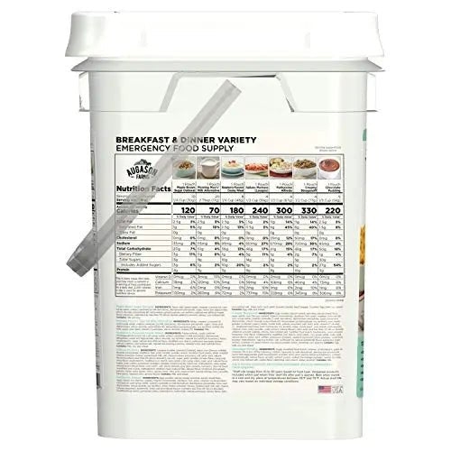 Augason Farms Breakfast and Dinner Variety Pail Emergency Food Supply Everyday Meals 4 Gallon Pail - Fresh Hearth