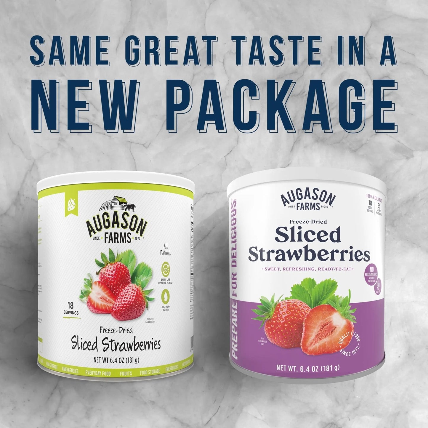 Augason Farms Freeze Dried Sliced Strawberries Can - Gluten Free Snack for Baking, Smoothies, and Emergency Storage - Healthy Individual Fruit Snacks – 6.5 Ounces (18 Servings) - Fresh Hearth