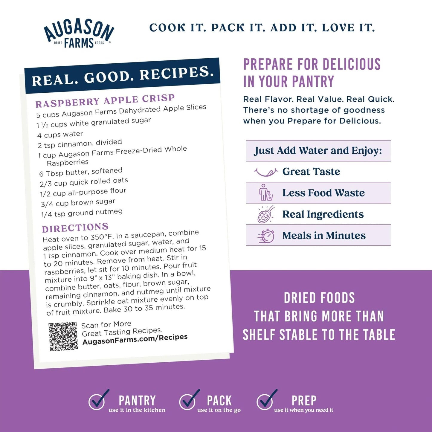 Augason Farms Freeze Dried Whole Raspberries Can, Emergency Food Supply, Everyday Meals, 23 Servings - Fresh Hearth