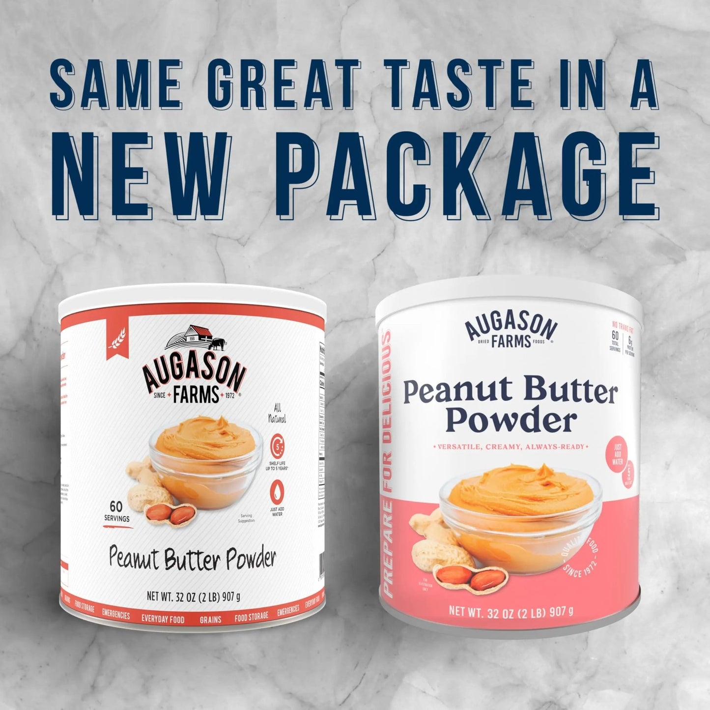 Augason Farms Peanut Butter Powder Can, Emergency Food Supply, Everyday Meals, 60 Servings - Fresh Hearth