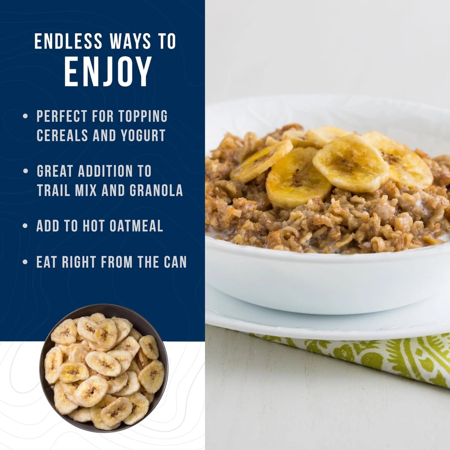 Augason Farms Sweetened Banana Chips Can, Emergency Food Supply, Everyday Meals, 31 Servings (Packaging May Vary) - Fresh Hearth