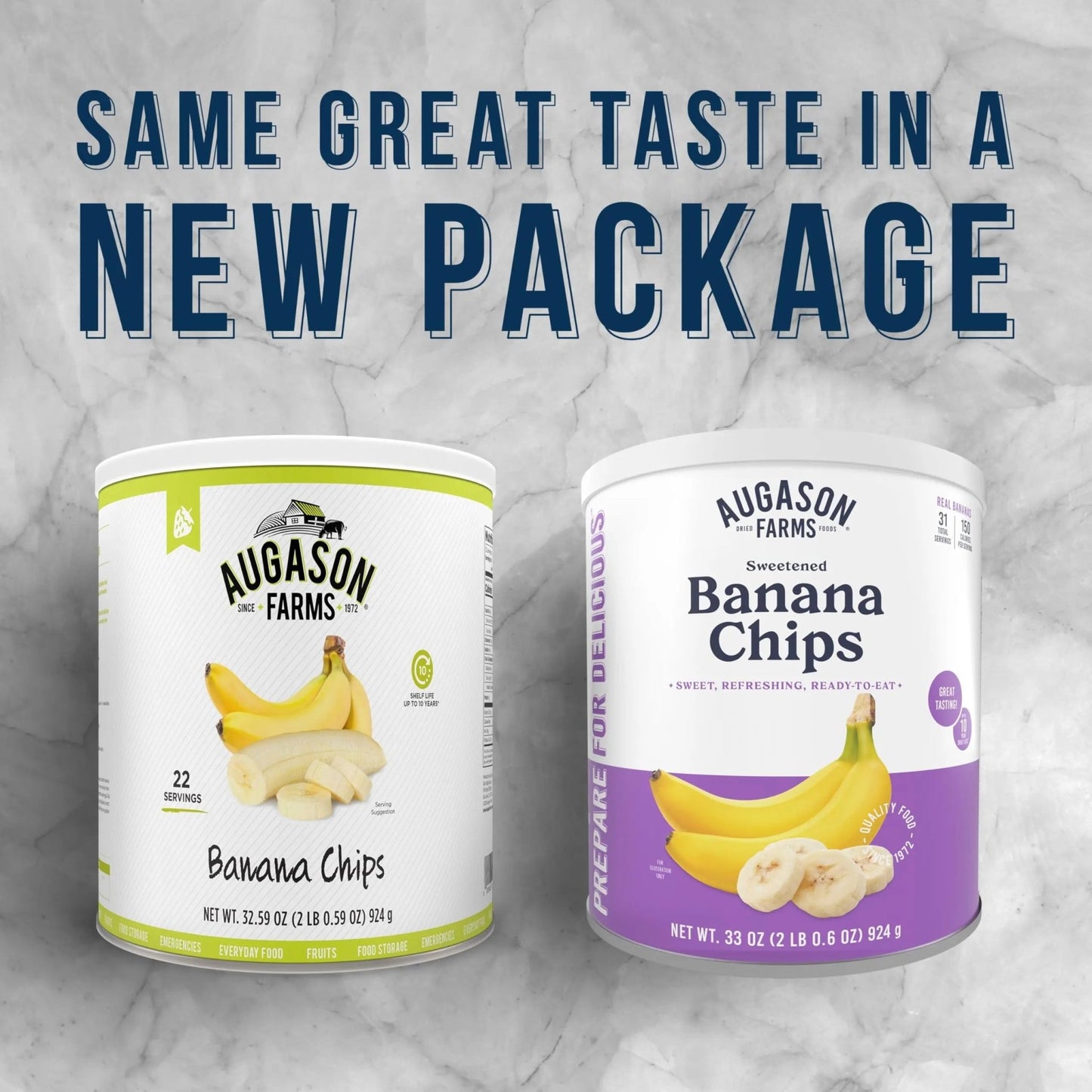 Augason Farms Sweetened Banana Chips Can, Emergency Food Supply, Everyday Meals, 31 Servings (Packaging May Vary) - Fresh Hearth