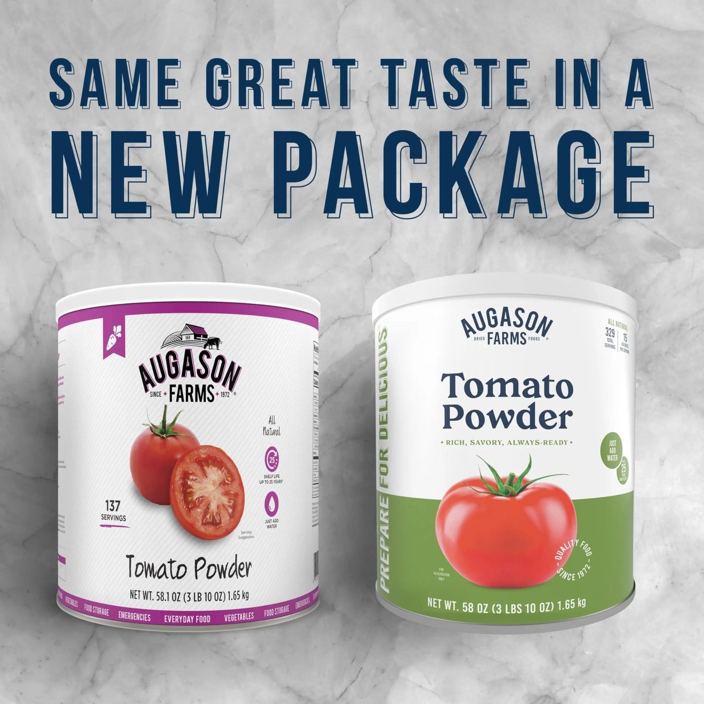 Augason Farms Tomato Powder Can, Emergency Food Supply, Everyday Meals, 329 Servings - Fresh Hearth
