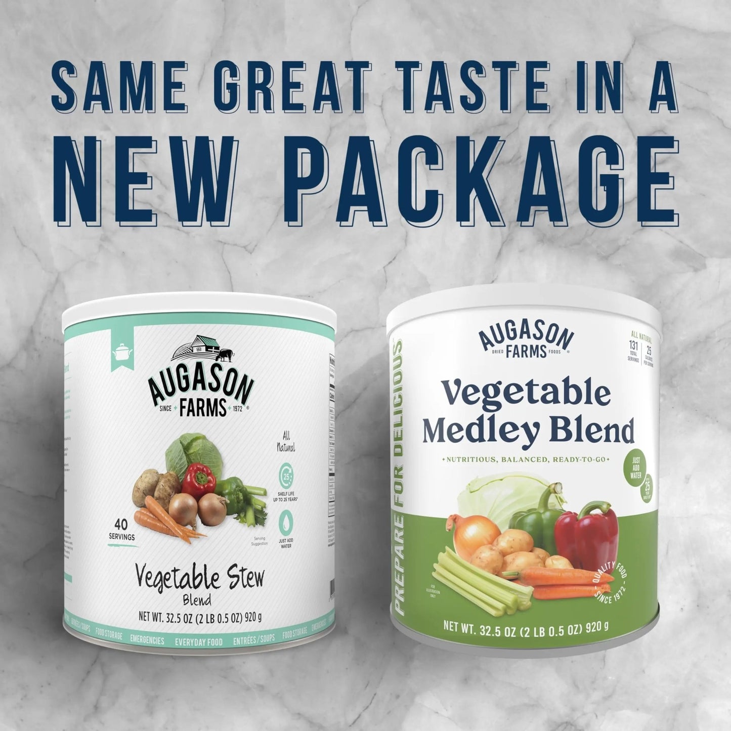 Augason Farms Vegetable Medley Blend Can, Emergency Food Supply, Everyday Meals, 131 Servings - Fresh Hearth