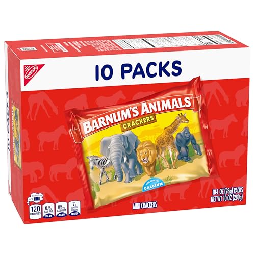 BARNUM'S Original Animal Crackers, Kids Snacks, 10 Snack Packs - Fresh Hearth