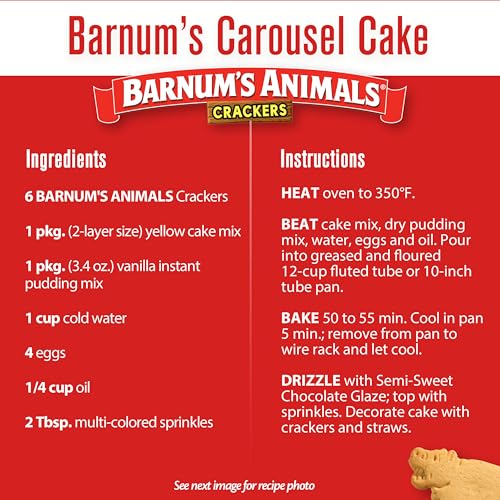 BARNUM'S Original Animal Crackers, Kids Snacks, 10 Snack Packs - Fresh Hearth