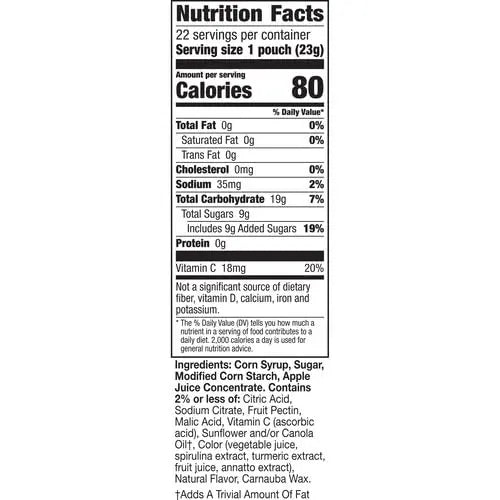 Bluey Fruit Flavored Snacks, Treat Pouches, Gluten Free Snack, Value Pack, 22 Ct, 17.6 oz - Fresh Hearth