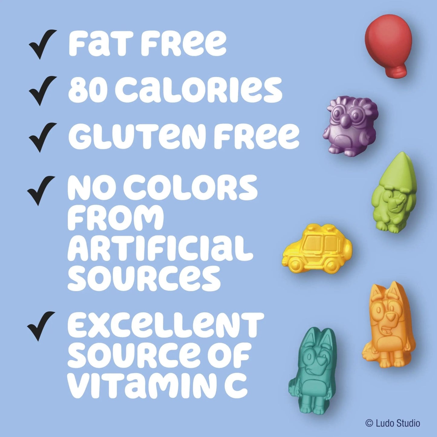 Bluey Fruit Flavored Snacks, Treat Pouches, Gluten Free Snack, Value Pack, 22 Ct, 17.6 oz - Fresh Hearth