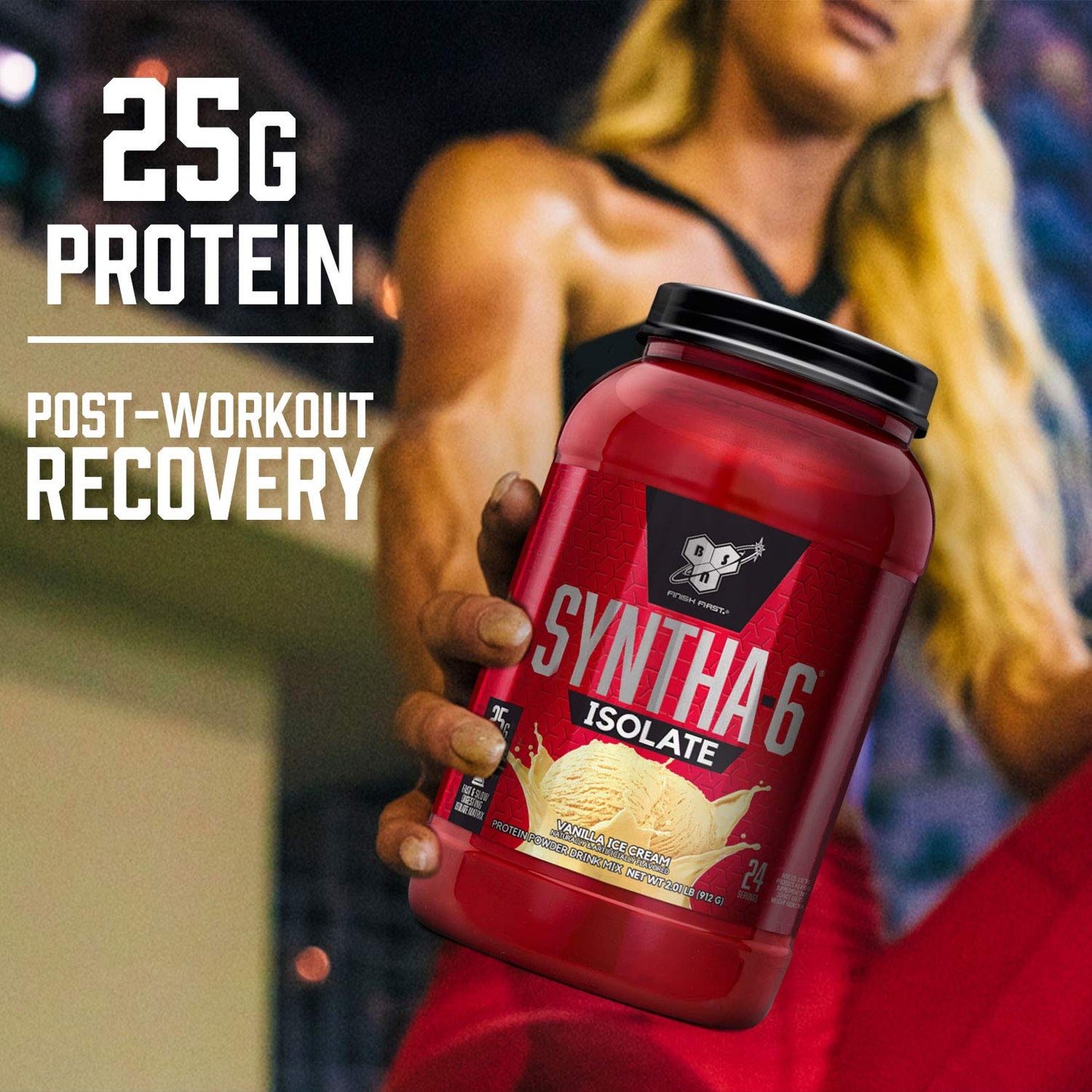BSN SYNTHA - 6 Isolate Protein Powder, Strawberry Protein Powder with Whey Protein Isolate, Milk Protein Isolate, Flavor: Strawberry Milkshake, 48 servings - Fresh Hearth
