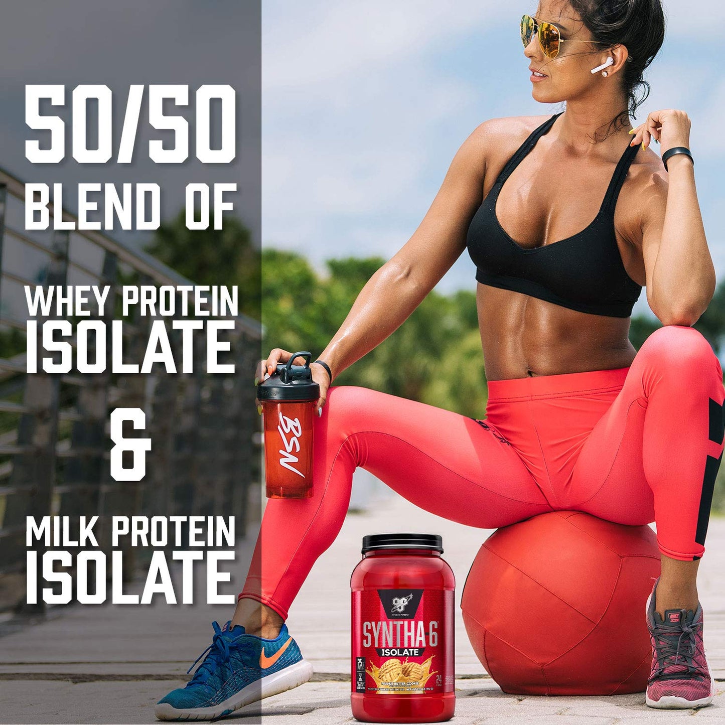 BSN SYNTHA - 6 Isolate Protein Powder, Strawberry Protein Powder with Whey Protein Isolate, Milk Protein Isolate, Flavor: Strawberry Milkshake, 48 servings - Fresh Hearth