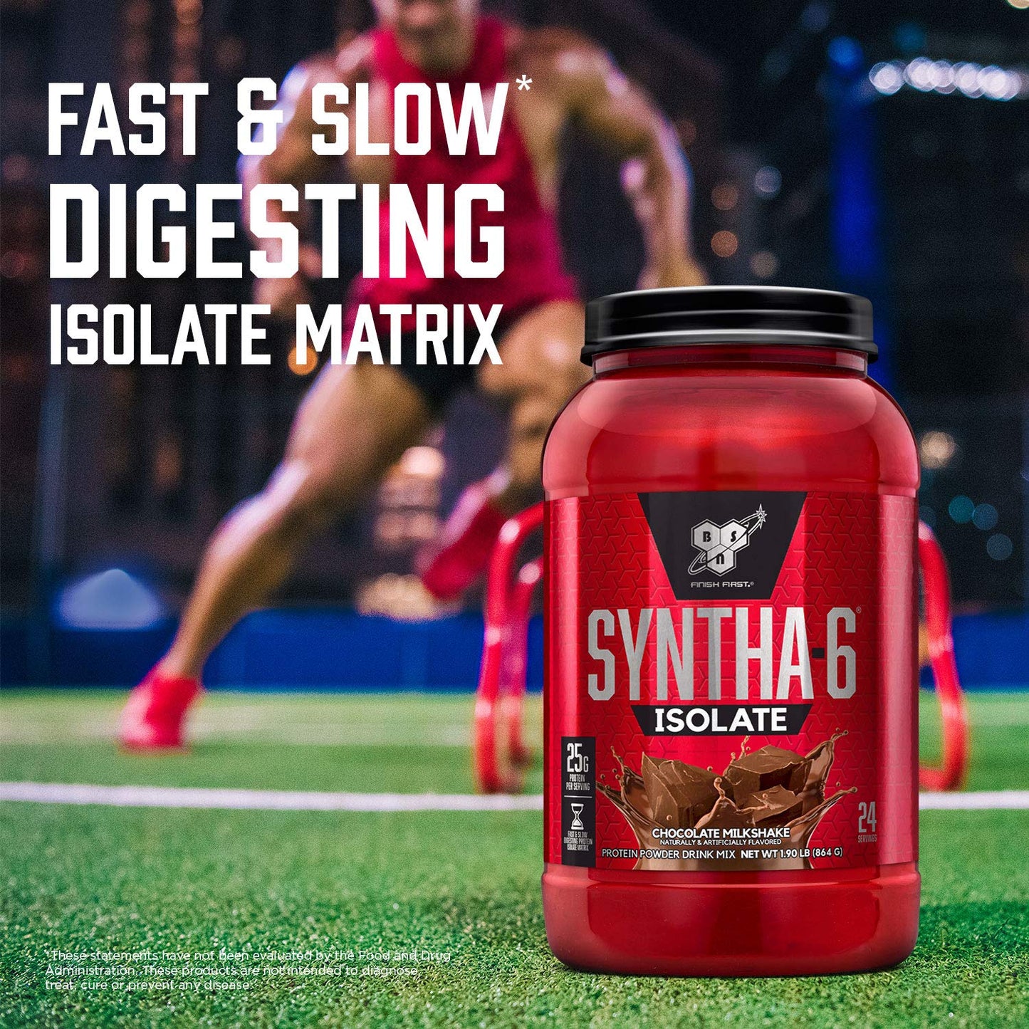 BSN SYNTHA - 6 Isolate Protein Powder, Strawberry Protein Powder with Whey Protein Isolate, Milk Protein Isolate, Flavor: Strawberry Milkshake, 48 servings - Fresh Hearth