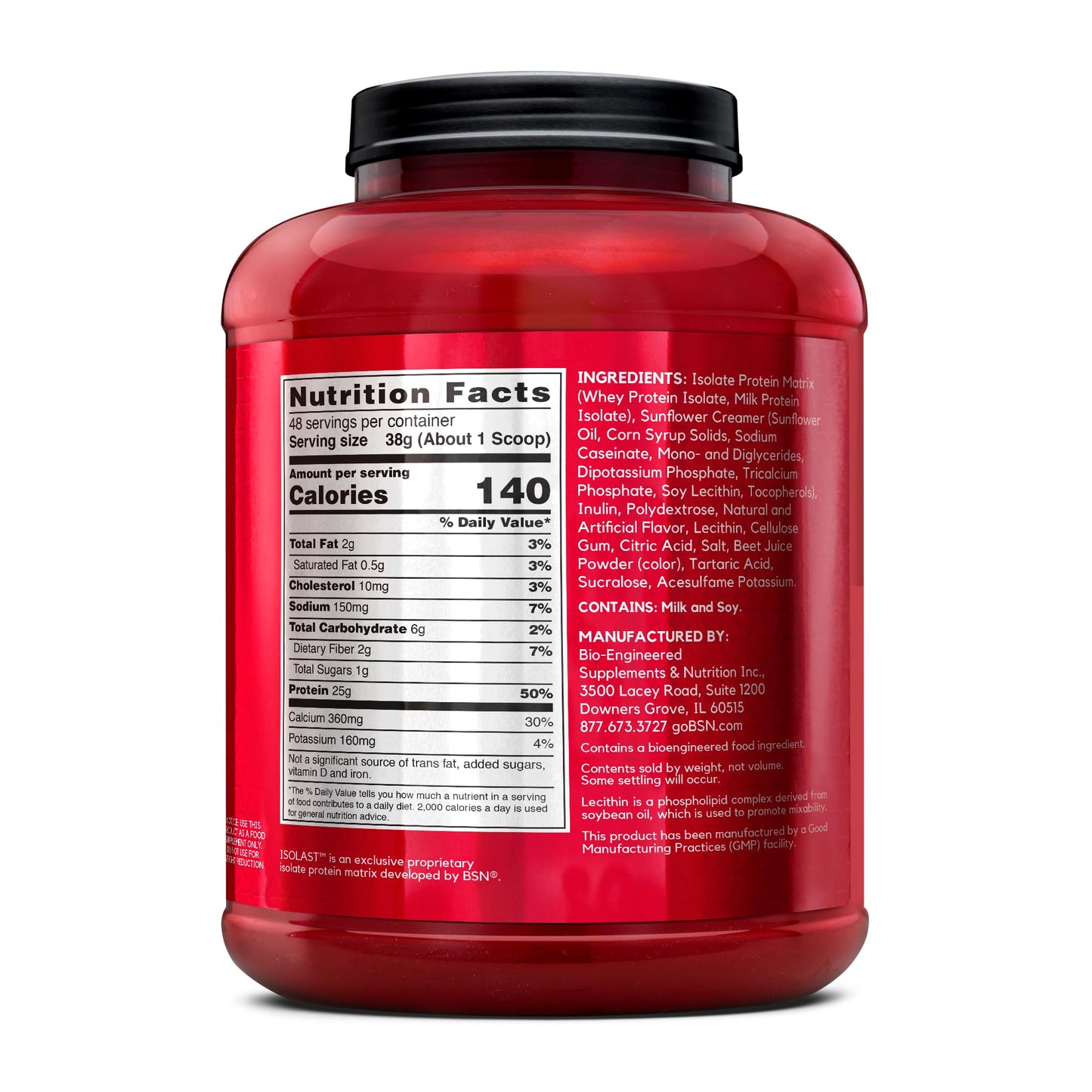 BSN SYNTHA - 6 Isolate Protein Powder, Strawberry Protein Powder with Whey Protein Isolate, Milk Protein Isolate, Flavor: Strawberry Milkshake, 48 servings - Fresh Hearth