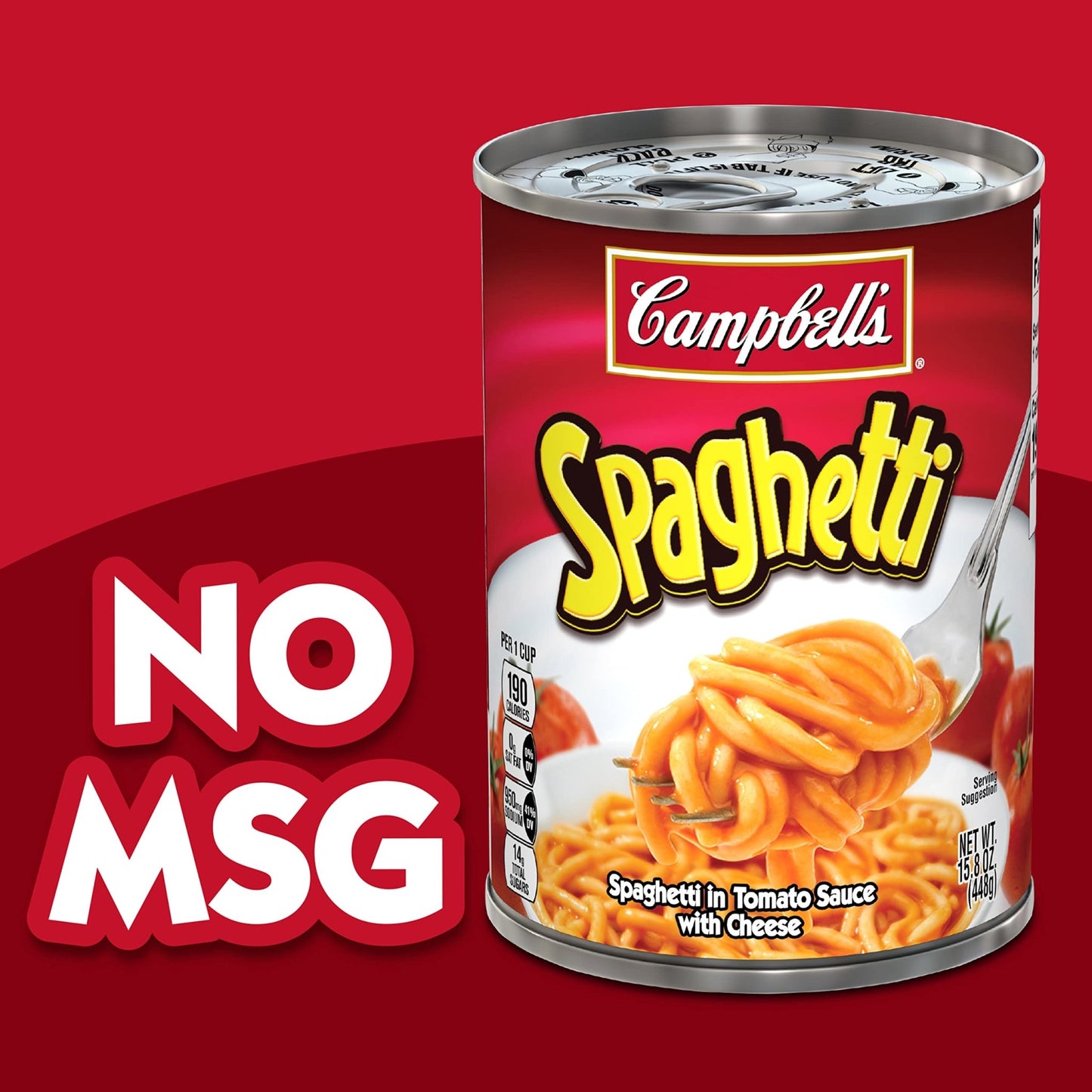 Campbell's Canned Spaghetti, Snacks for Kids and Adults, 15.8 OZ Can (Pack of 12) - Fresh Hearth
