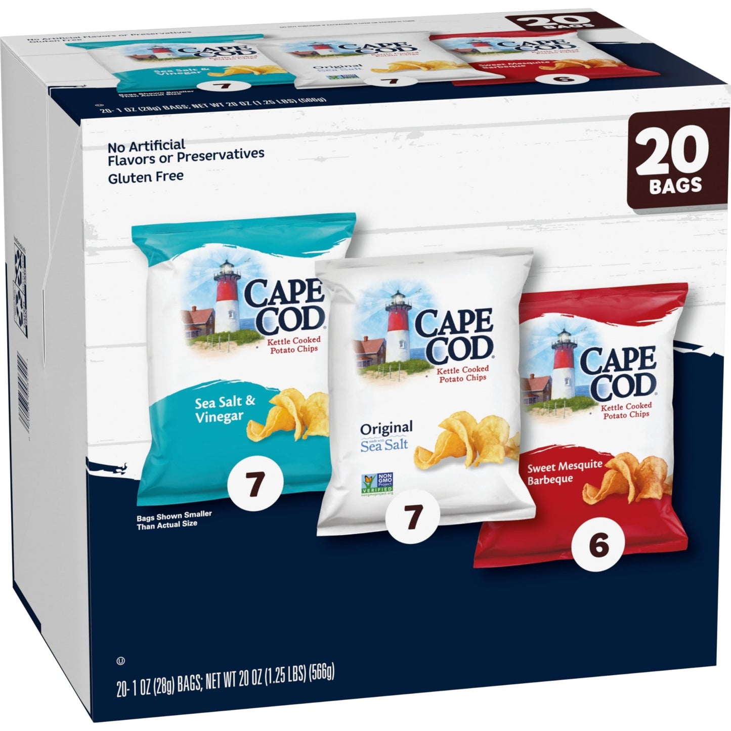 Cape Cod Variety Pack Chips, 20 Count 1 Oz - Fresh Hearth