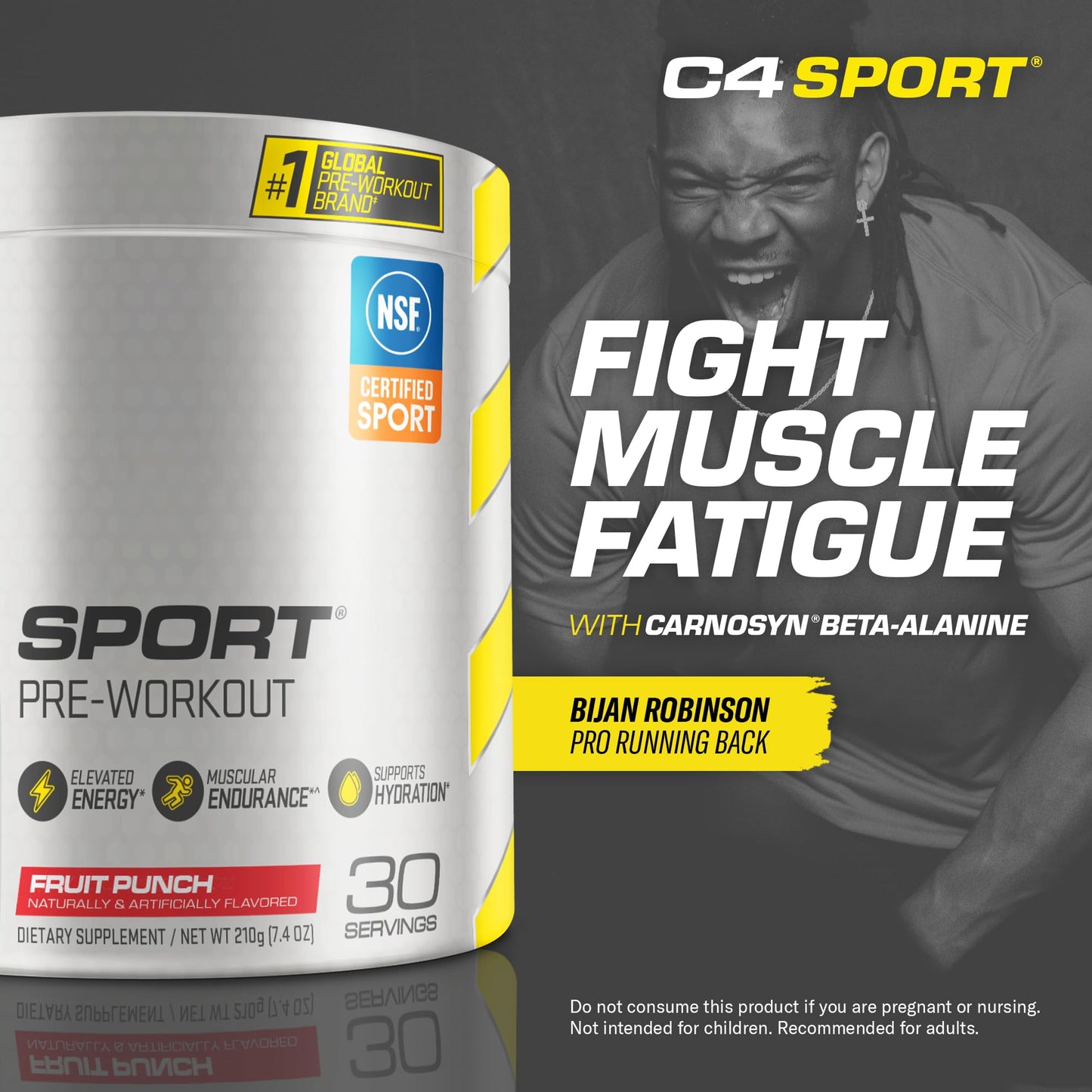 Cellucor C4 Sport Pre Workout Powder Fruit Punch - NSF Certified for Sport | 30 Servings, Packaging may vary. - Fresh Hearth