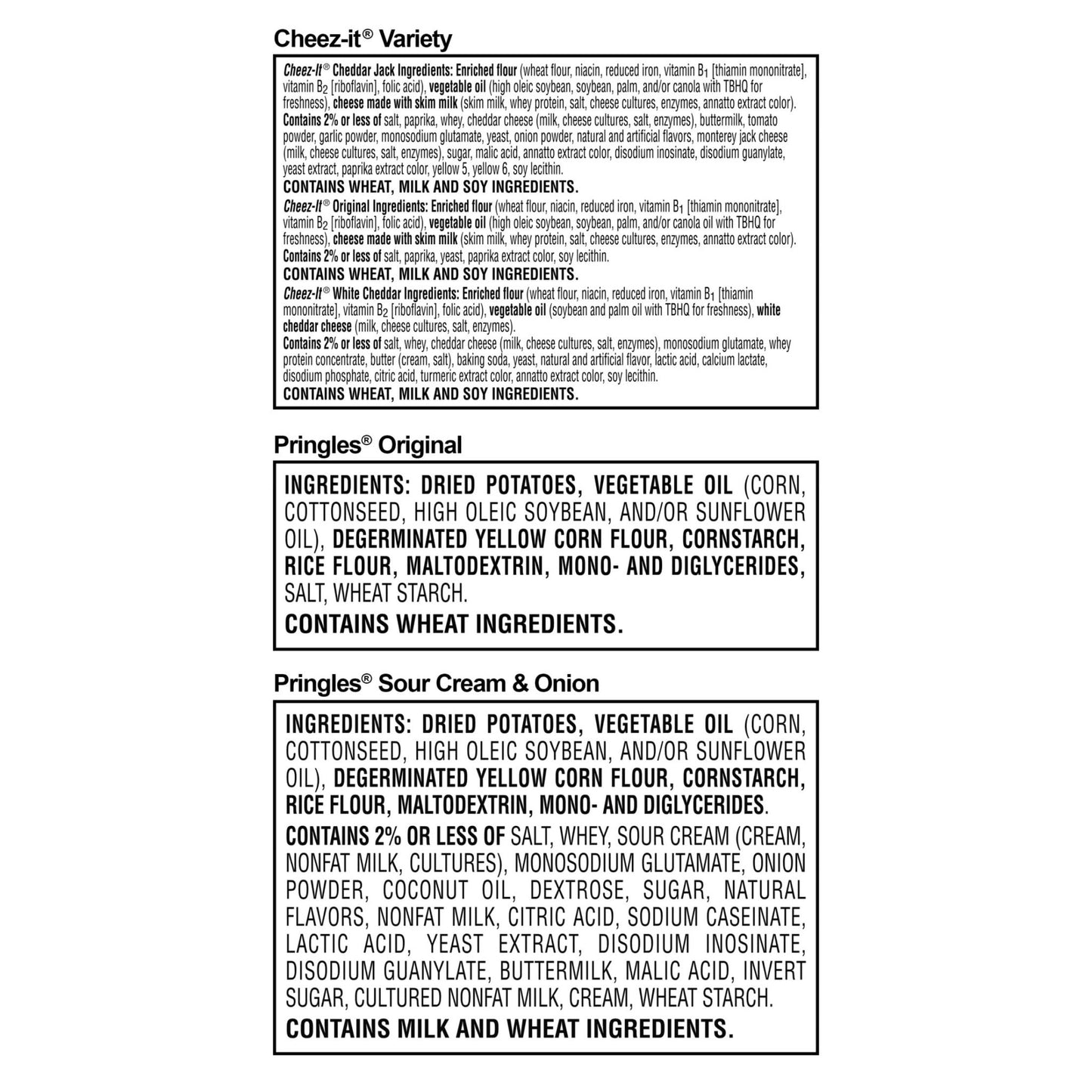 Cheez - It and Pringles Variety Pack, Lunch Snacks, Kids Snacks, Variety Pack (36 Packs) - Fresh Hearth
