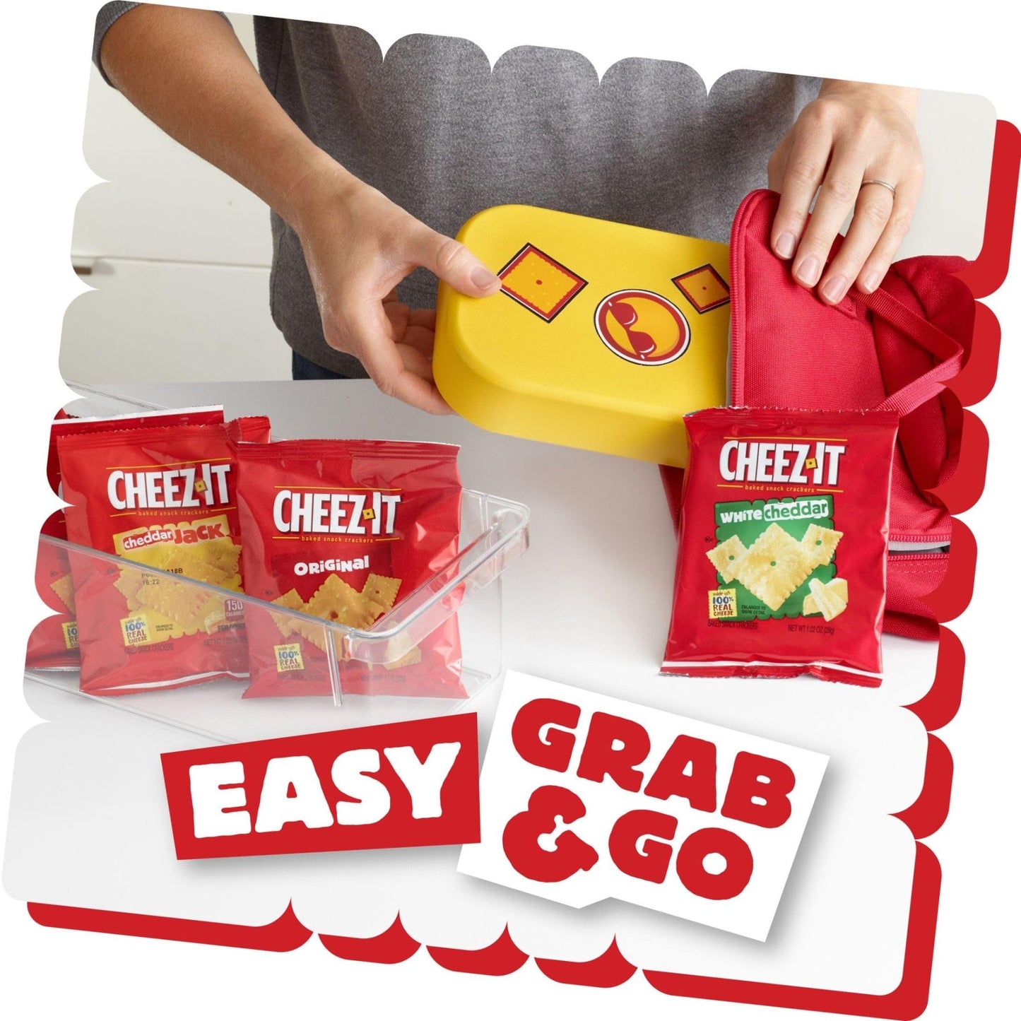 Cheez - It Cheese Crackers, Baked Snack Crackers, Lunch Snacks, Variety Pack, 12.1oz Box (12 Packs) - Fresh Hearth