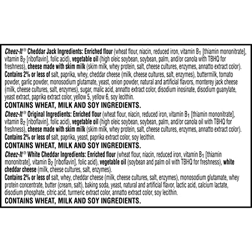 Cheez - It Cheese Crackers, Baked Snack Crackers, Lunch Snacks, Variety Pack, 12.1oz Box (12 Packs) - Fresh Hearth