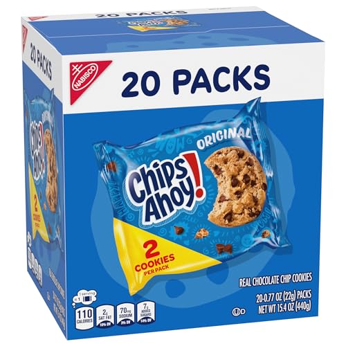 CHIPS AHOY! Original Chocolate Chip Cookies, 20 Snack Packs (2 Cookies Per Pack) - Fresh Hearth