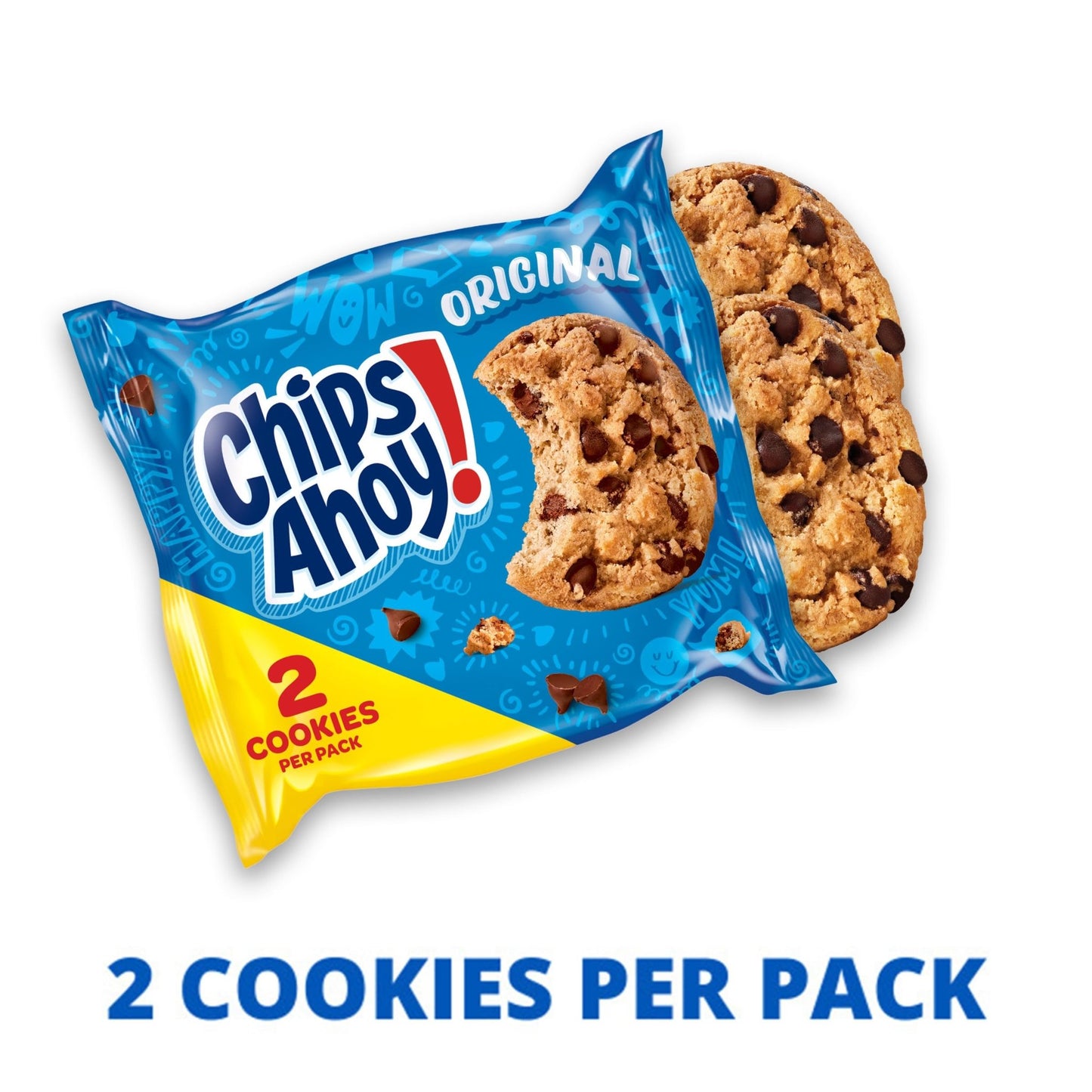 CHIPS AHOY! Original Chocolate Chip Cookies, 20 Snack Packs (2 Cookies Per Pack) - Fresh Hearth