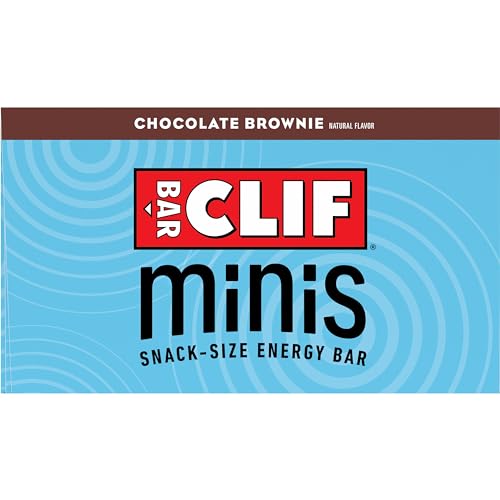 CLIF BAR Minis - Chocolate Brownie Flavor - Made with Organic Oats - 4g Protein - Non - GMO - Plant Based - Snack - Size Energy Bars - 0.99 oz. (20 Pack) - Fresh Hearth