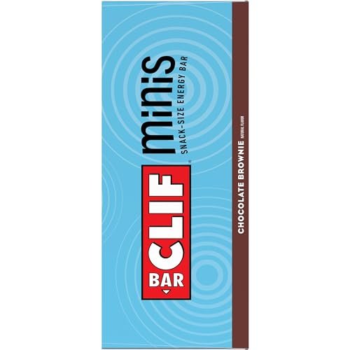 CLIF BAR Minis - Chocolate Brownie Flavor - Made with Organic Oats - 4g Protein - Non - GMO - Plant Based - Snack - Size Energy Bars - 0.99 oz. (20 Pack) - Fresh Hearth