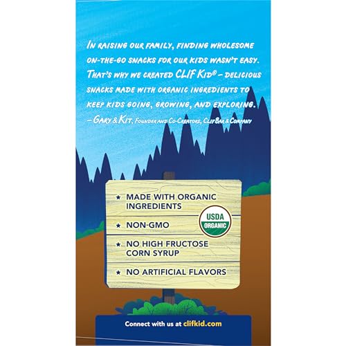 CLIF Kid Zbar - Chocolate Brownie - Soft Baked Whole Grain Snack Bars - USDA Organic - Non - GMO - Plant - Based - 1.27 oz. (18 Pack) - Fresh Hearth