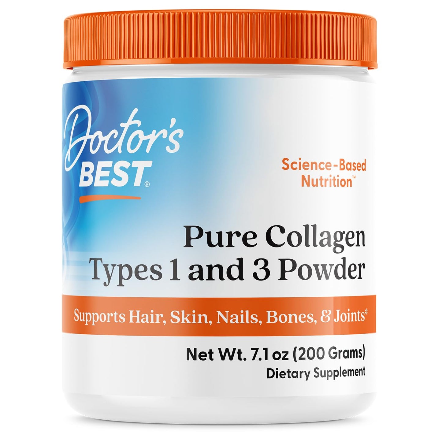 Doctor's Best Pure Collagen Types 1 & 3, Promotes Healthy Skin Hair & Nails – Bone & Joint Support, 7.1 Ounce (Pack of 1) - Fresh Hearth
