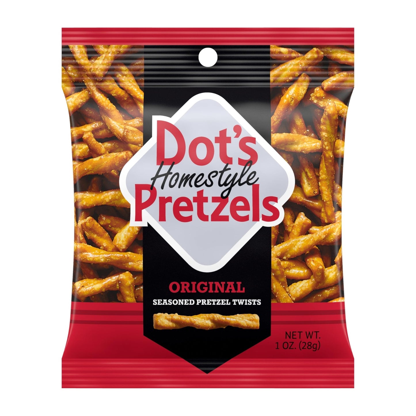 Dot's Pretzels Variety Pack, Original, Honey Mustard, and Parmesan Garlic Twist Snack, 1oz Individually Sized Bags (18 Count) - Fresh Hearth
