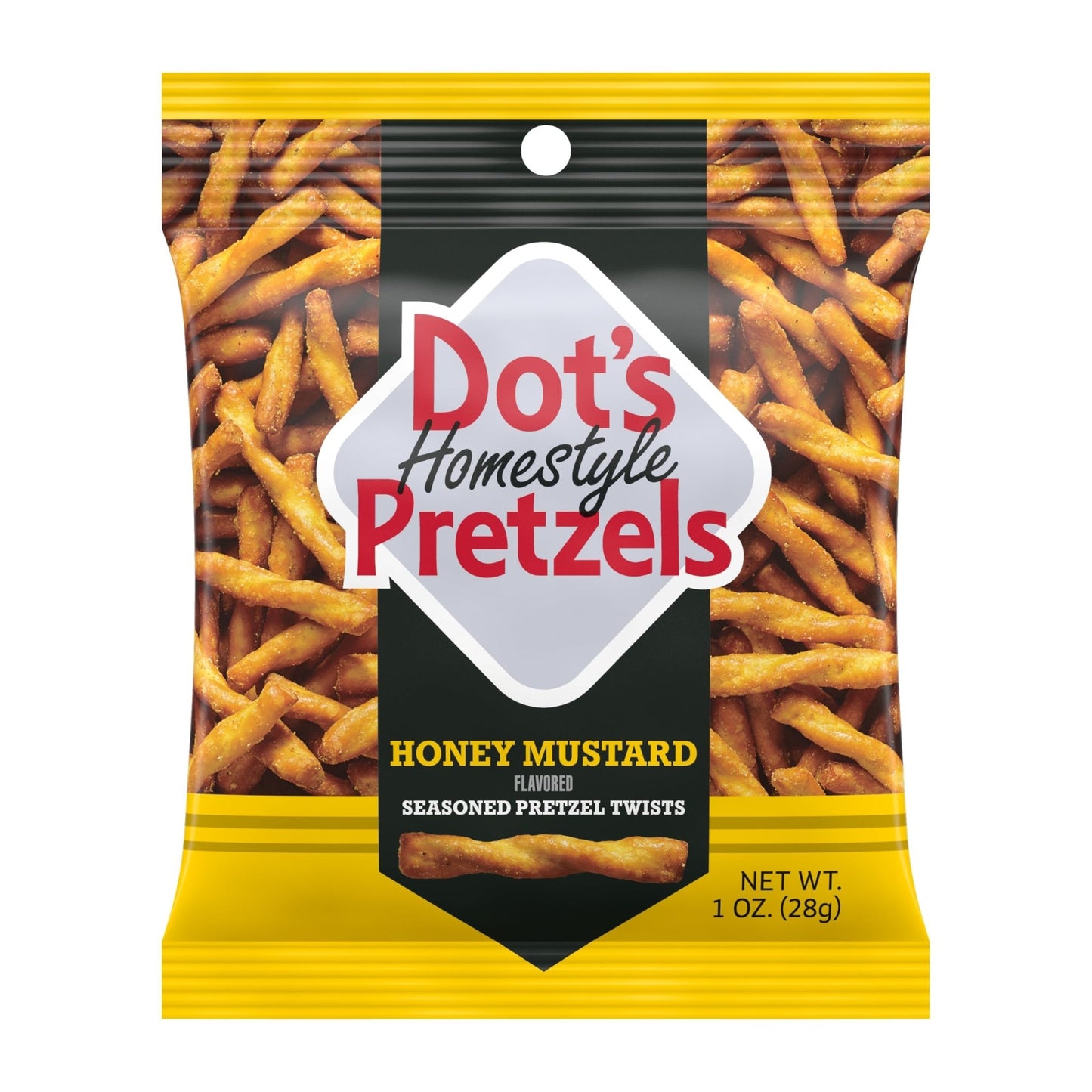 Dot's Pretzels Variety Pack, Original, Honey Mustard, and Parmesan Garlic Twist Snack, 1oz Individually Sized Bags (18 Count) - Fresh Hearth