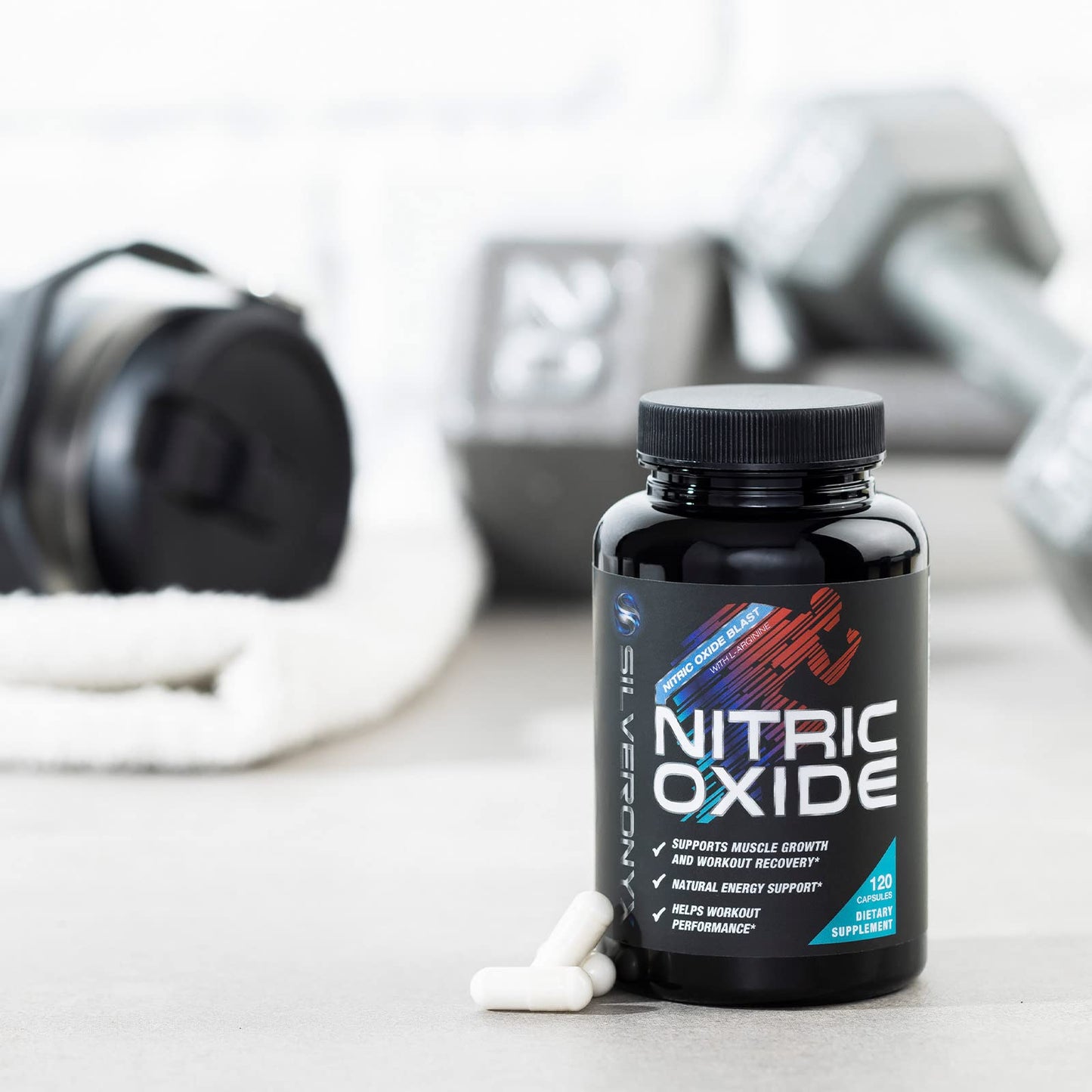 Extra Strength Nitric Oxide Supplement 3X Strength L Arginine, Citrulline Malate, AAKG, Beta Alanine - Premium Muscle Supporting Nitric Booster - Natural Energy & Heart Health Support - 120 Capsules - Fresh Hearth