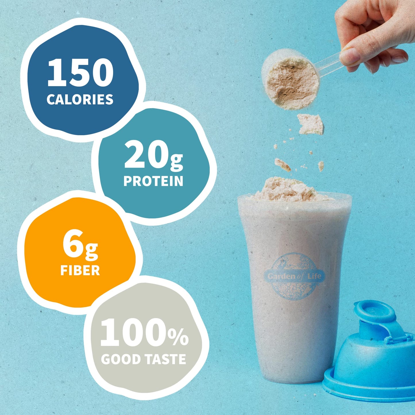 Garden of Life Meal Replacement Shakes, Vegan Raw Organic Protein Powder, Lightly Sweet Protein Powder with Plant Based Pea Protein, Sprouts, Greens, Probiotics, Dairy Free 28 Servings - Fresh Hearth