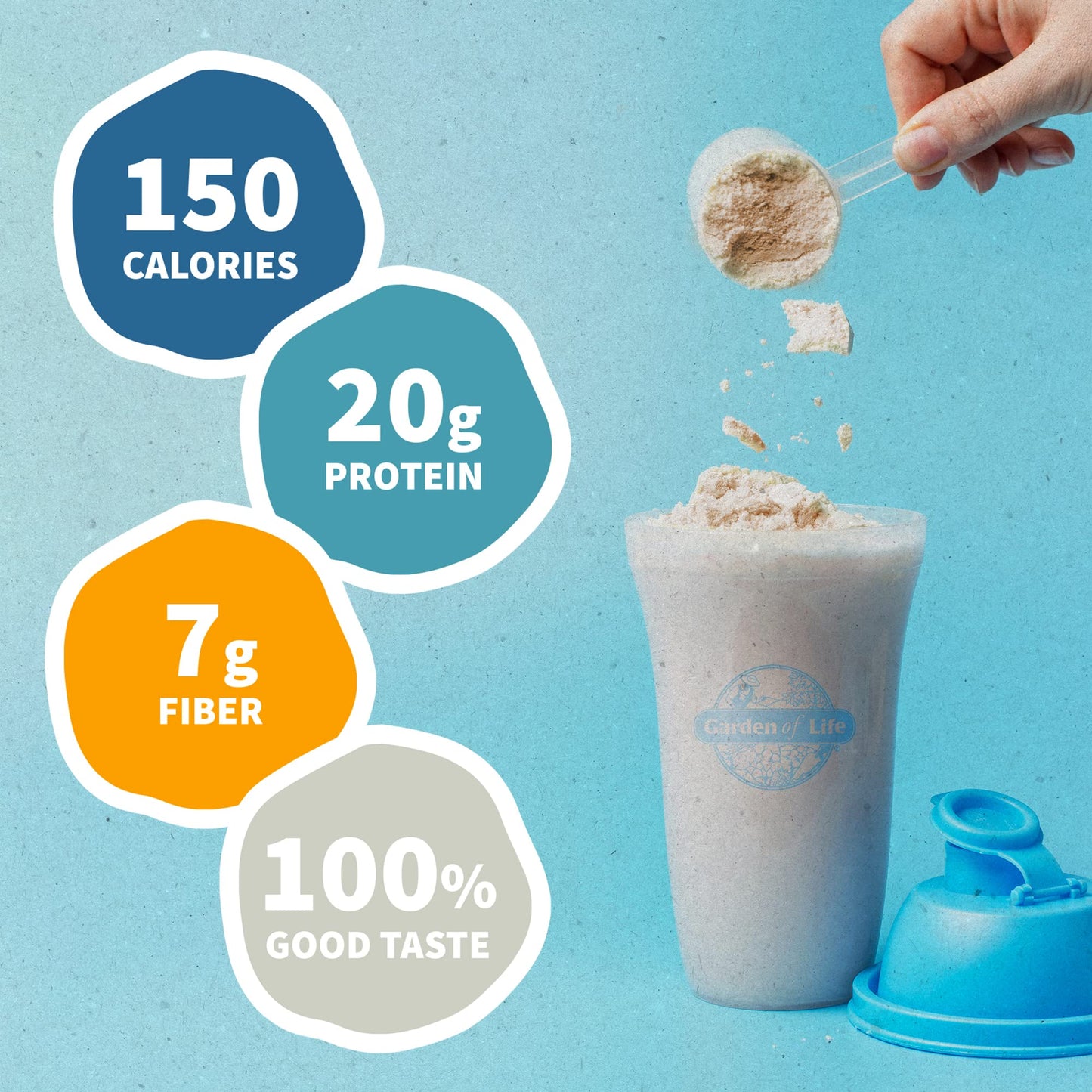 Garden of Life Meal Replacement Shakes, Vegan Raw Organic Protein Powder, Vanilla Protein Powder with Plant Based Pea Protein, Sprouts, Greens, Probiotics, Dairy Free 28 Servings - Fresh Hearth
