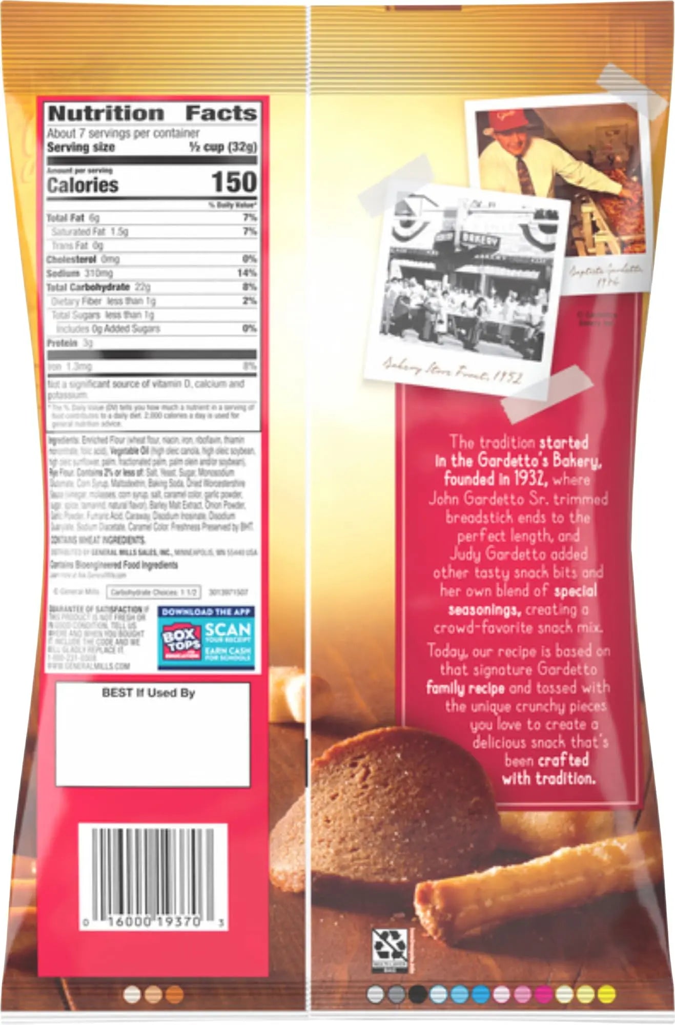 Gardettos Original Recipe Snack Mix 8.6 oz. Bag (3 Pack) - Fresh Hearth