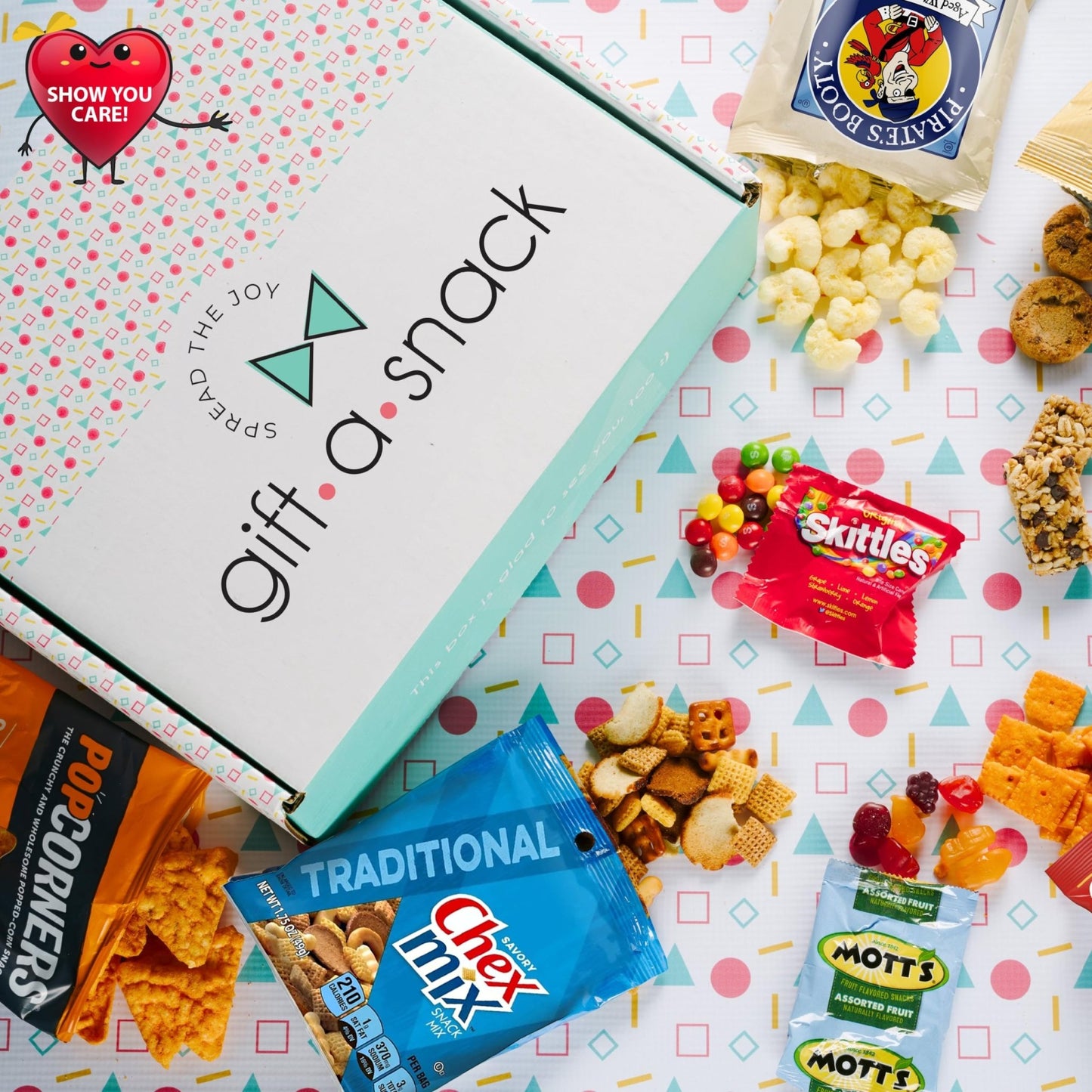 Gift A Snack - Haloween Trick or Treats Snack Box Variety Pack Care Package + Greeting Card (40 Count) Birthday Sweet Treats Gift Basket, Candies Chips Crackers Bars, Office Food Assortments - Fresh Hearth