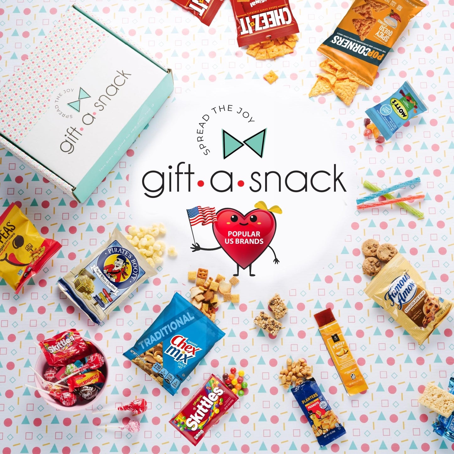 Gift A Snack - Haloween Trick or Treats Snack Box Variety Pack Care Package + Greeting Card (40 Count) Birthday Sweet Treats Gift Basket, Candies Chips Crackers Bars, Office Food Assortments - Fresh Hearth