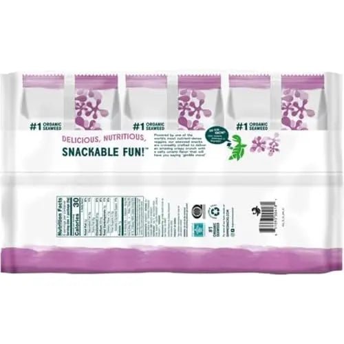 Gimme Seaweed Organic Premium Roasted Seaweed Snacks, Teriyaki, 6 Count, Keto, Vegan, Gluten - Free, Great Source of Omega3s and Iodine, Healthy On - The - Go Snack for Kids and Adults - Fresh Hearth
