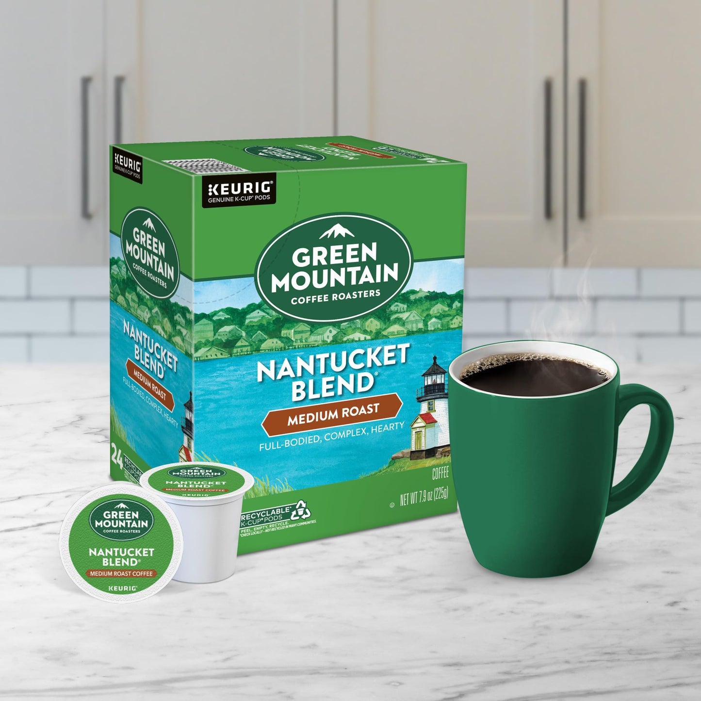 Green Mountain Coffee Roasters Nantucket Blend Keurig Single - Serve K - Cup Pods, Medium Roast Coffee, 96 Count - Fresh Hearth