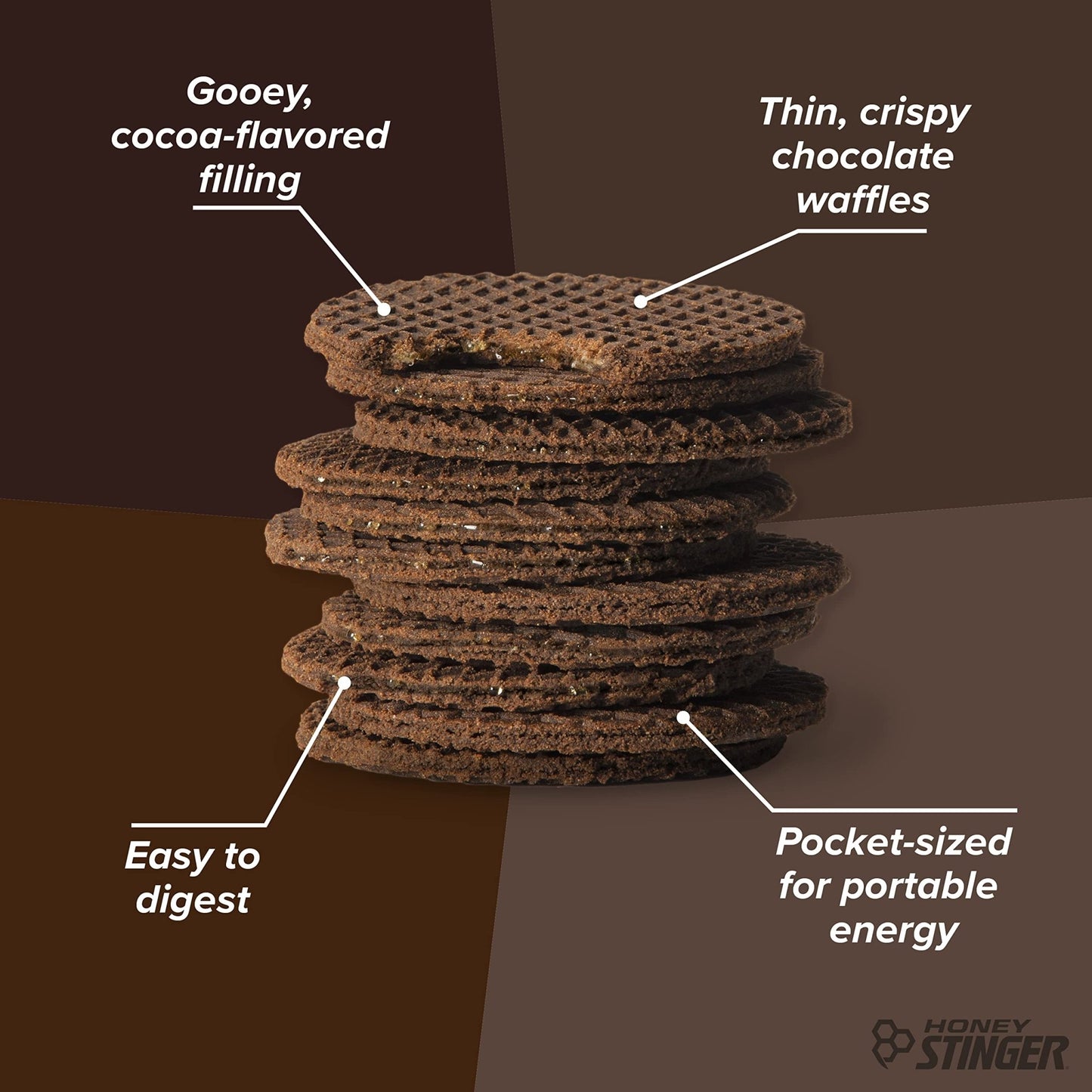 Honey Stinger Energy Waffle - Chocolate - 1oz - Fresh Hearth