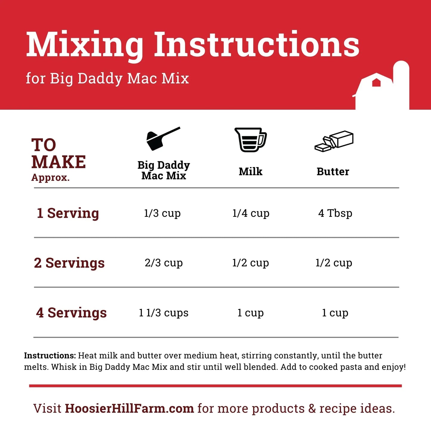Hoosier Hill Farm Big Daddy Mac Mix, 1LB (Pack of 1) - Fresh Hearth