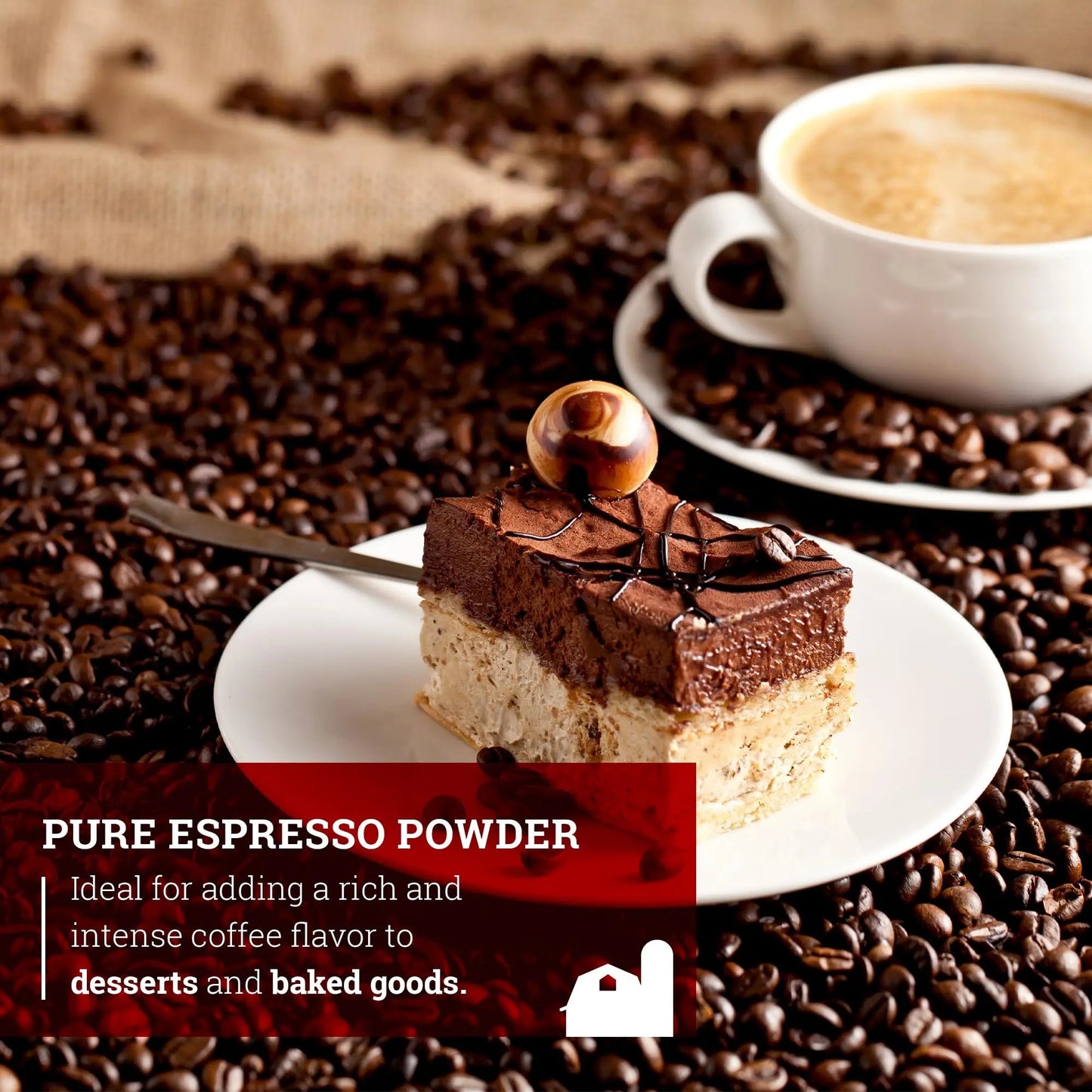 Hoosier Hill Farm Pure Espresso Powder, 8oz (Pack of 1) - Fresh Hearth
