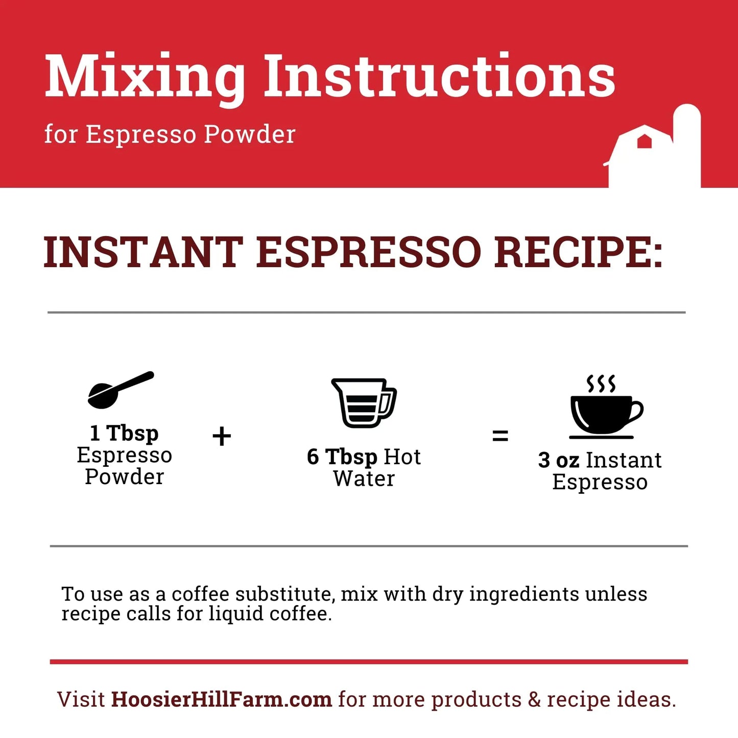 Hoosier Hill Farm Pure Espresso Powder, 8oz (Pack of 1) - Fresh Hearth