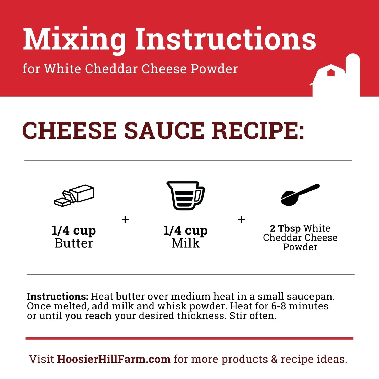 Hoosier Hill Farm White Cheddar Cheese Powder, 1LB (Pack of 1) - Fresh Hearth