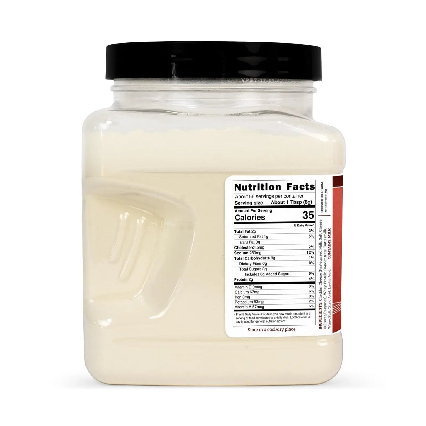 Hoosier Hill Farm White Cheddar Cheese Powder, 1LB (Pack of 1) - Fresh Hearth