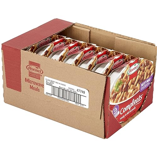 HORMEL COMPLEATS Beefy Mac & Cheese Microwave Tray, 7.5 Ounces (Pack of 7) - Fresh Hearth