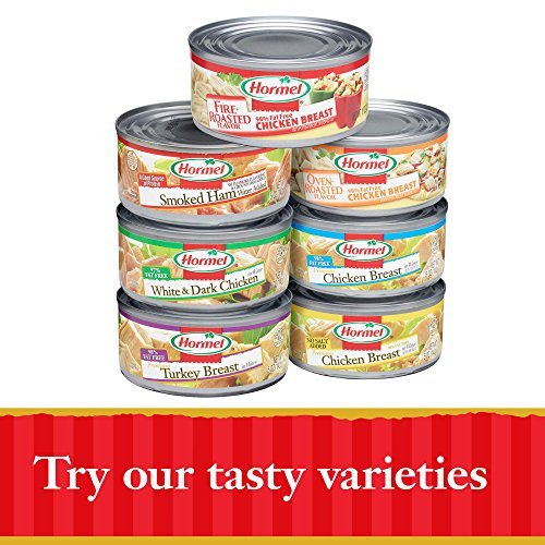 Hormel Premium No Salt Added Canned Chunk Chicken Breast in Water, 5 Ounce (Pack of 12) - Fresh Hearth
