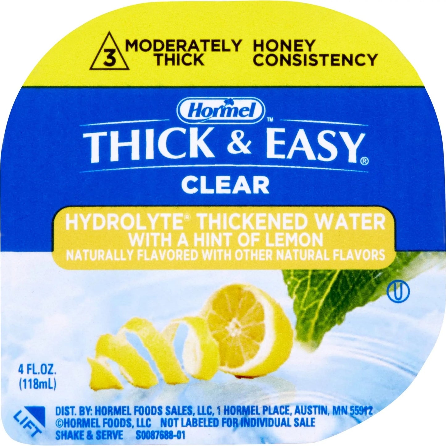 Hormel Thick & Easy® Hydrolyte Thickened Water Honey Consistency 4 ounce (Pack of 24) - Fresh Hearth